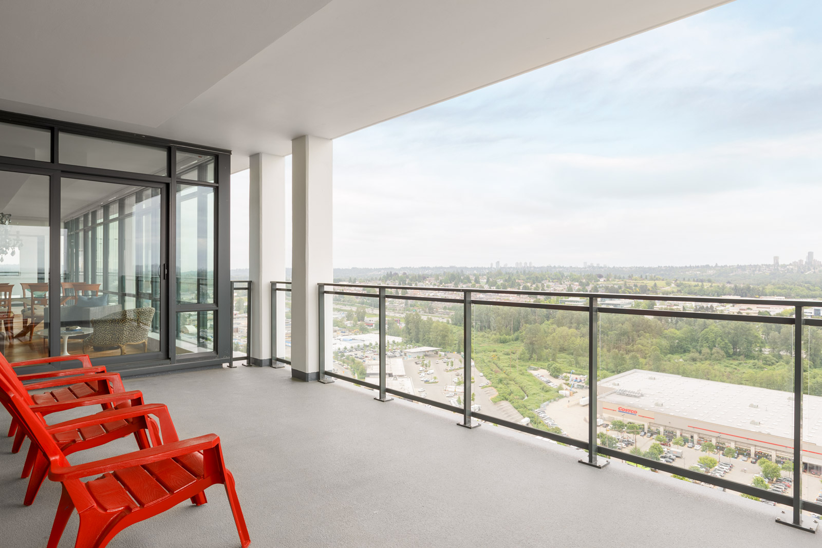 Large balcony at Brentwood condo
