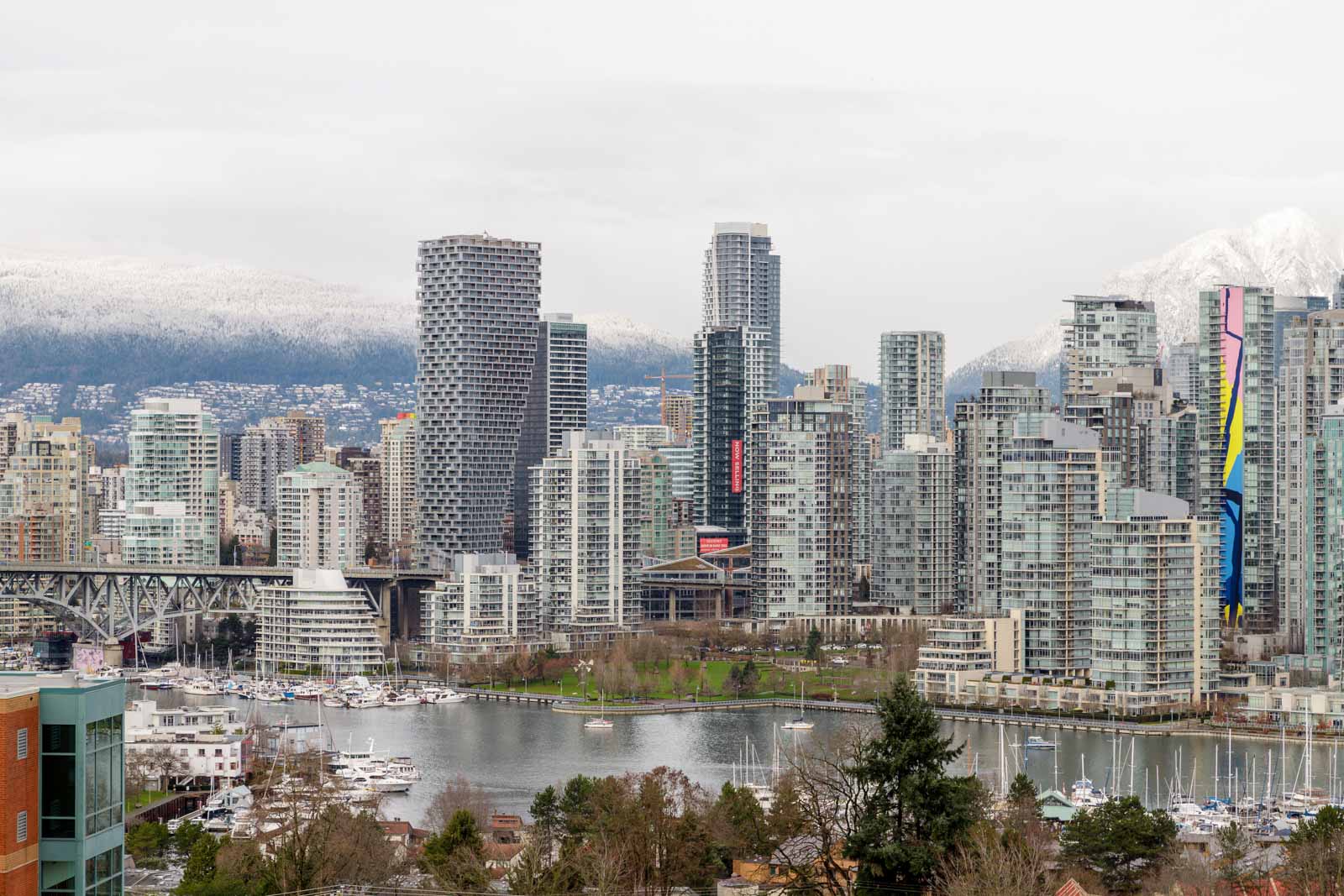view from upscale condo in Vancouver's Fairview neighbourhood