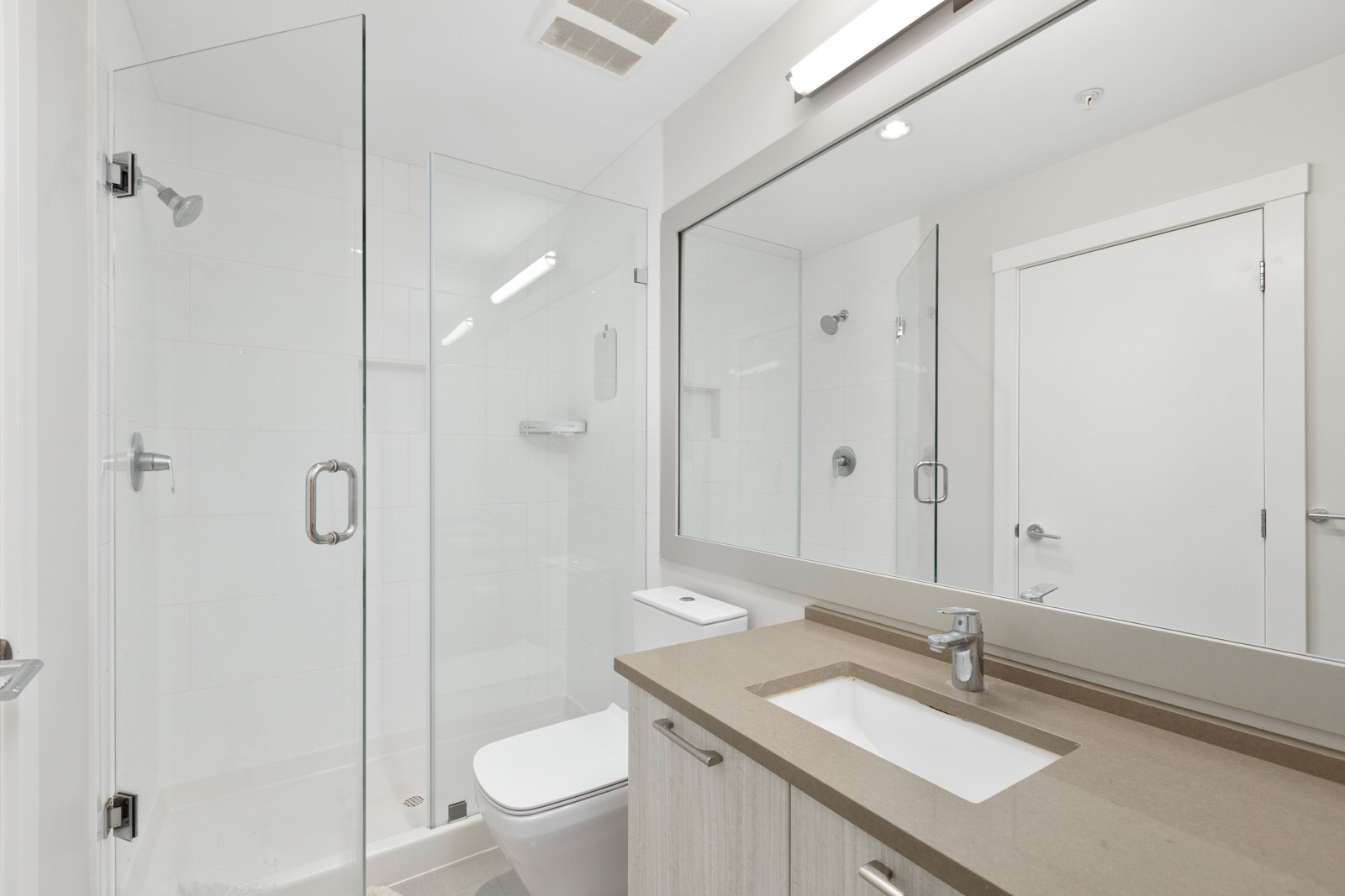 Modern White Bathroom in Lower Lonsdale