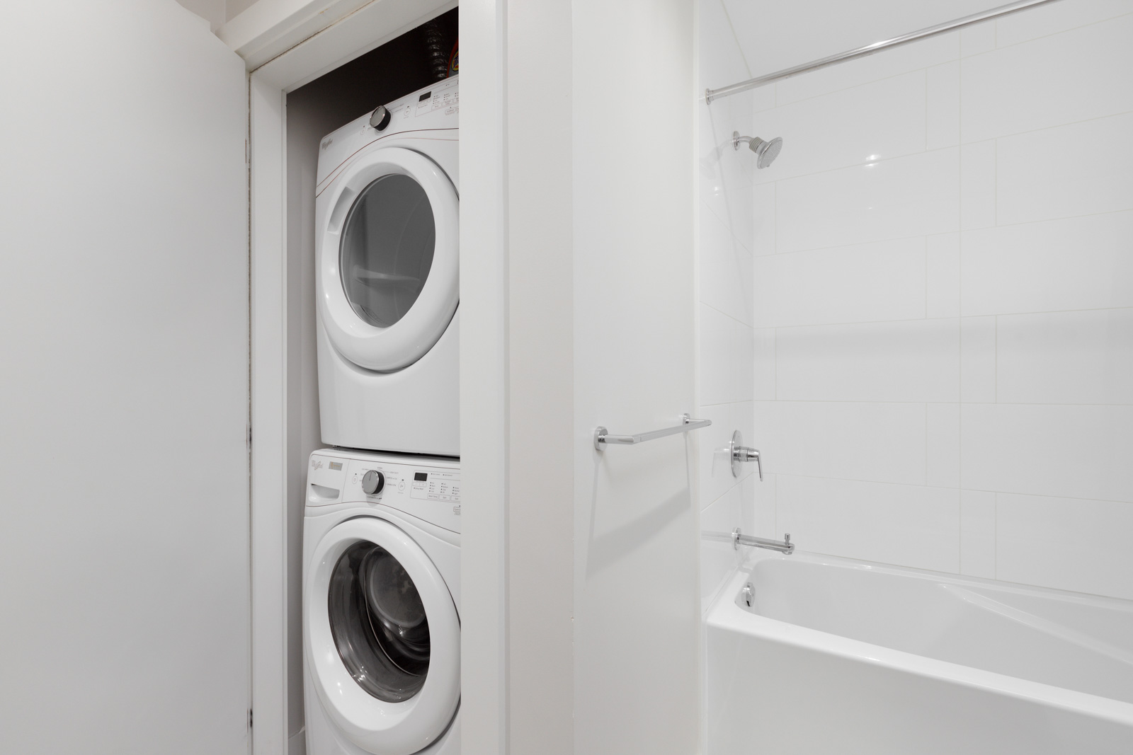 White Bathroom with Insuite laundry