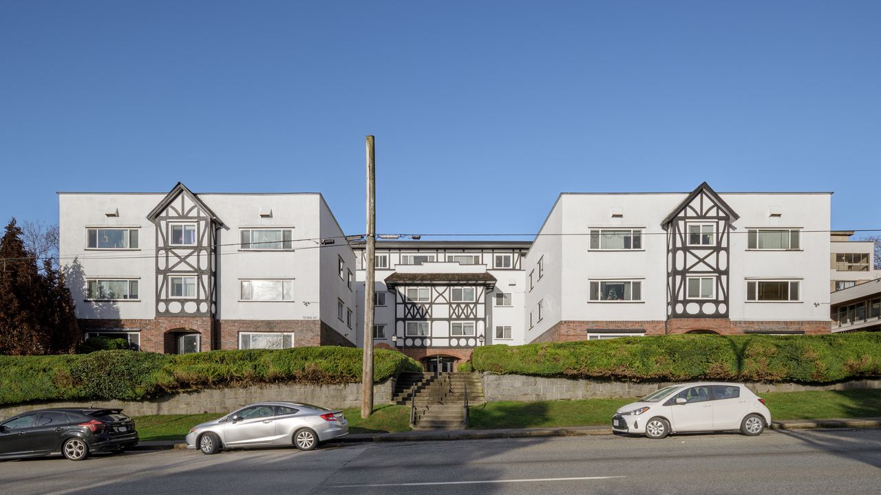 Exterior of a purpose-built rental apartment building in Metro Vancouver managed by Birds Nest Properties